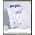 Autumn New Fashion Men Men′s Slim Fit Long Sleeve Cotton Shirt Plaid Shirt
